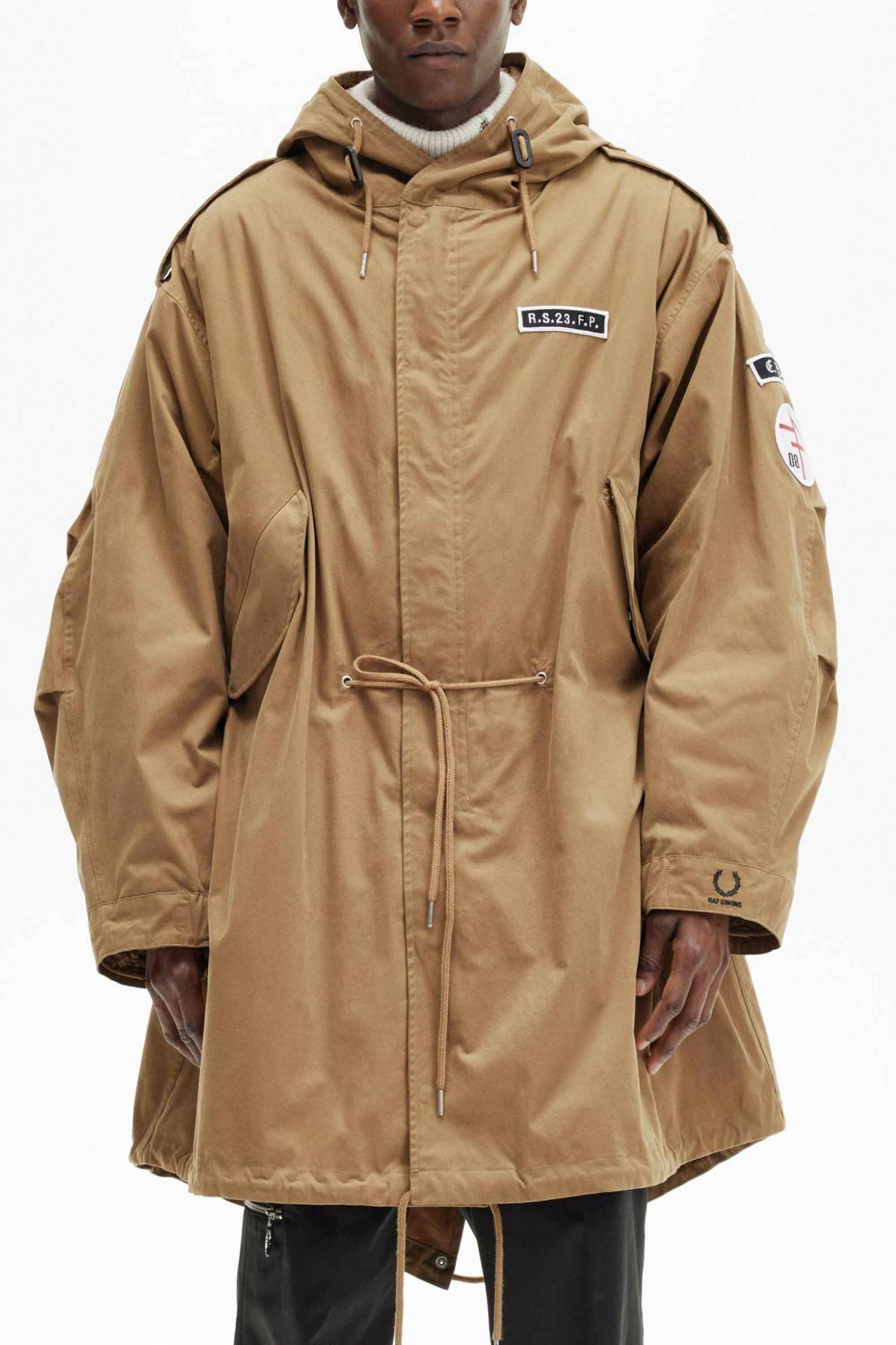 Parka Fred Perry X Raf Simons Caramelo