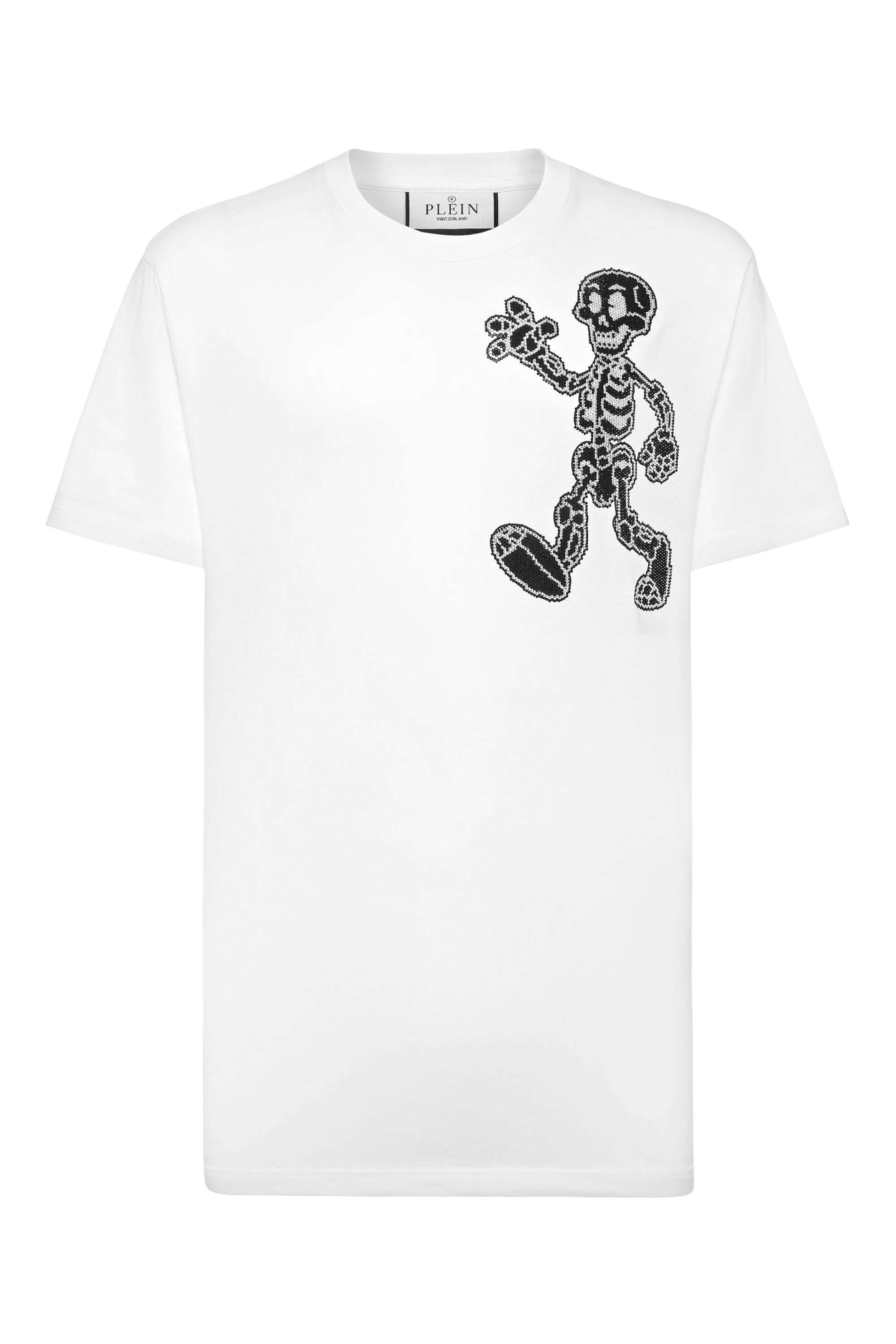 Camiseta Philipp Plein skeleton com strass - Main Image