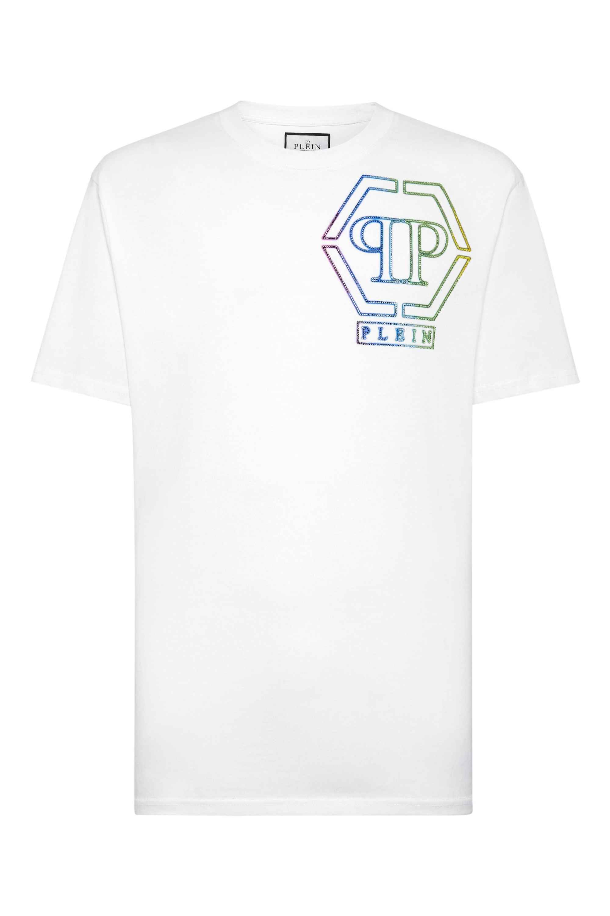 Camiseta Philipp Plein Branca logo estampado no peito