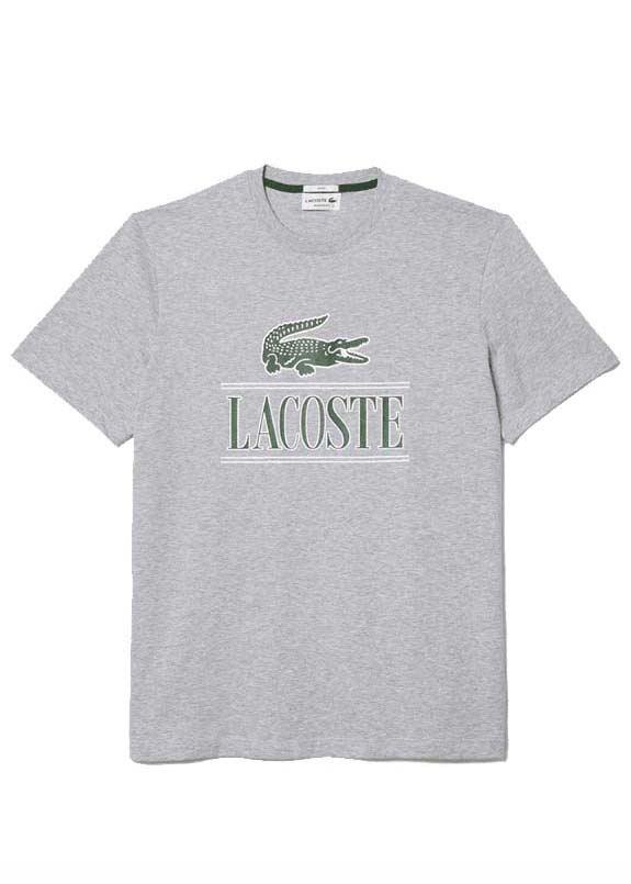 Camiseta Lacoste Big Cinza
