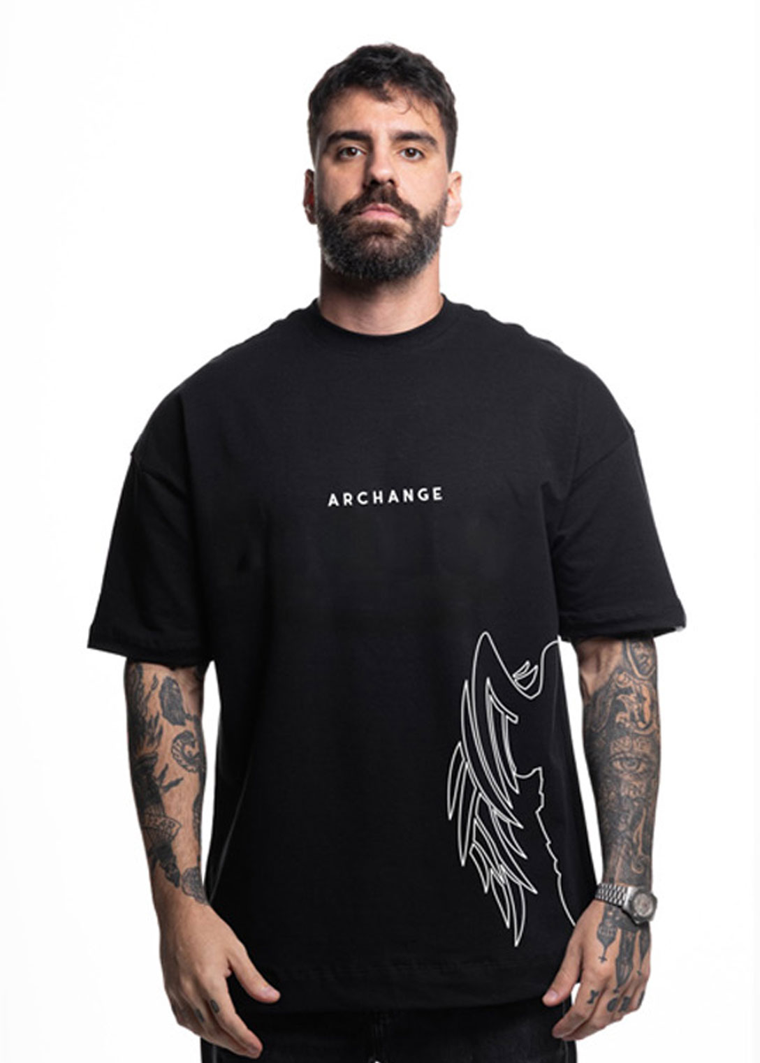 Camiseta Oversized Essence Co072 - Preto